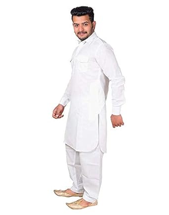 white pathani dress pattern
