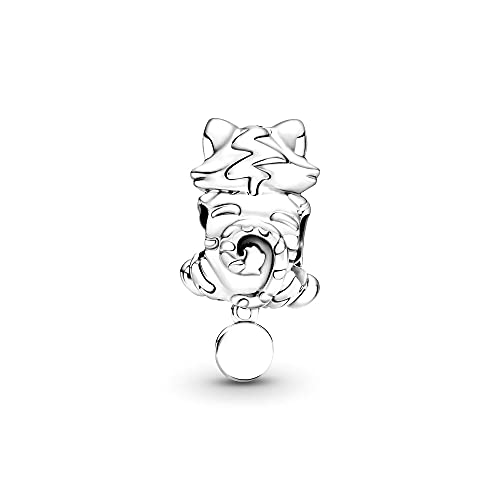 Kitten & Yarn Ball Charms 925 Sterling Silver Meow Pendant for Bracelets3