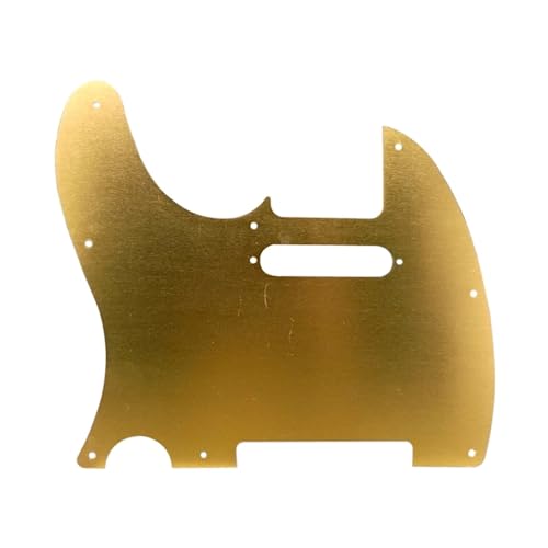 Pickguard de guitare Telecaster doré métal 8 trous pour remplacer plaque