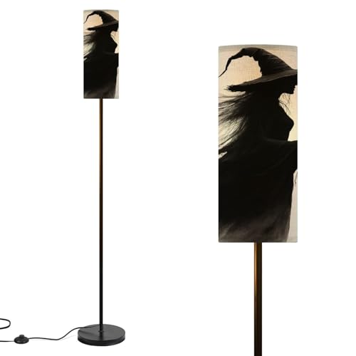 Gothic Floor Lamps for Living Room Black White Witch Vintage