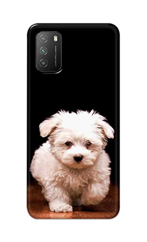 Image of PRINTFIDAA� Printed Hard Back Cover Case for Mi Poco M3 Back Cover (Puppy Dog) -2808