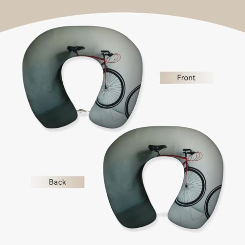 Almohada cervical de poliéster con diseño retro ciclismo miniatura 3