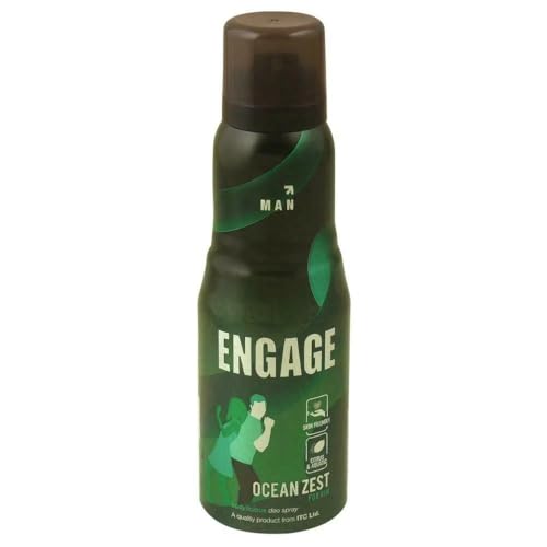 Image of Engage Ocean Zest Liquid Deodorant For Men, 150 Ml