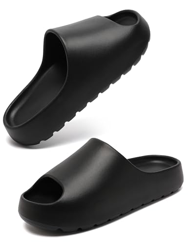 Cloud Slides for Women Men, Womens Walking Sandals Comfortable, Unisex Shower Shoes Thick Pillow Slippers, Waterproof House Slide Sandals Indoor Outdoor - Main Image