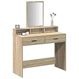 vidaXL Mesa Tocador con cajón Roble Sonoma 100 x 41 x 140 cm