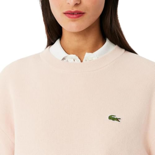 Image of Lacoste Women's Core Collection Regular Fit Crew Neck Long Sleeve Classic Sweater