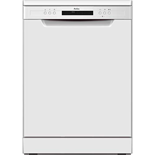 Amica ADF650WH Freestanding Standard Dishwasher, 14 Place Settings, 6 Programs, 60cm wide, White