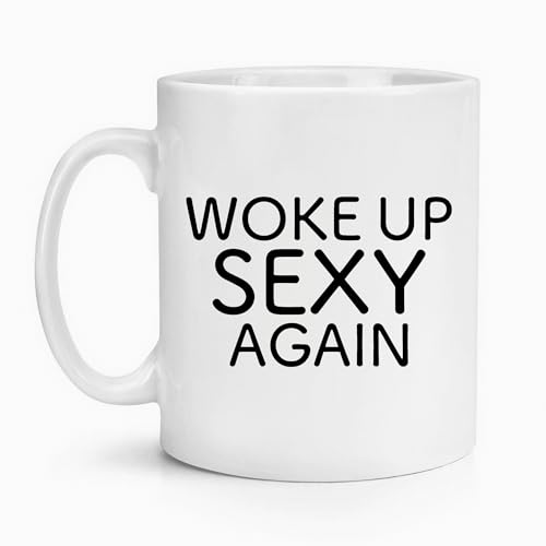 Taza de cerámica blanca de 11 oz con diseño divertido miniatura 2