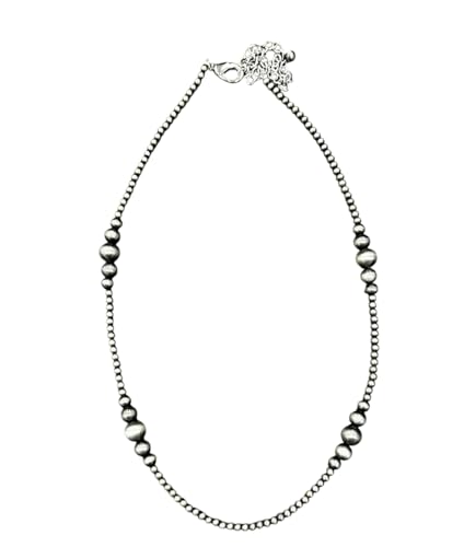 Minimalist Navajo Navajo Beaded Necklace – Graduated Navajo beads 735688