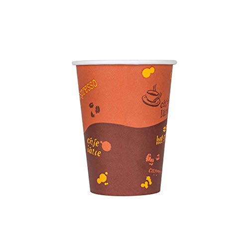 Karat 12 oz Paper Hot Coffee Cups [1000 ct] Disposable, Leak-Resistant Double Poly-Lined Cups for Hot Beverages - Ideal for Cafes & Restaurants, 90mm (C-K512) - Thumbnail 5