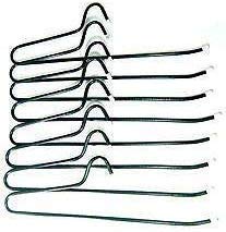 Ivaan Saree Hanger 10 Pieces Steel Saree Hanger, 10.3 cm X 39.5 cm X .7 cm