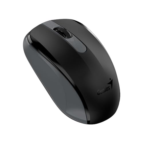 MOUSE Genius, "NX-8008S", PC sau NB, wireless, 2.4GHz, optic, 1200 dpi, butoane/scroll 3/1, , negru, "31030028400" (timbru verde