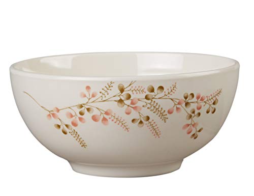 Flash Deals - 40% OFF 5.9-inch Imitation Ceramic Bowl Set Peach Blossom Style Melamine Bowl Set for Noodles Soup Cereal Pasta and all kinds of food Dishwasher Safe Set of 4 pcs.