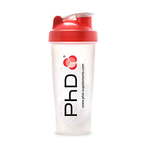 PhD Mix Ball Shaker 600 ml Capacity No Clumping Fitness Water Bottle