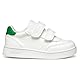 Geox B ECLYPER Boy A Sneaker, White/Green, 25 EU