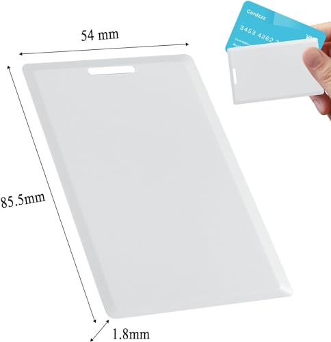 Image of 12 PCS T5577 Thick Smart Cards, Contactless 125khz RFID Rewritable Proximity Clamshell Weigand Prox Card, Compatible with 1386 1326 H10301 Format Readers and Keyless Entry Access Control Systems