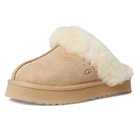 UGG K DISQUETTE Unisex Children's Slippers, Sand, 3 Big Kid