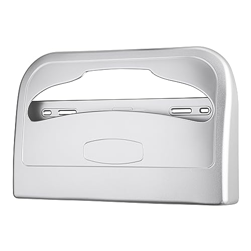 Image of EZ-Pull Wall-Mounted Half-Fold Toilet Seat Cover Dispenser for Commercial /Residential /Bathroom /Office, Seat Cover Paper Sold Separately, Spray Silver, 3100S-EZ