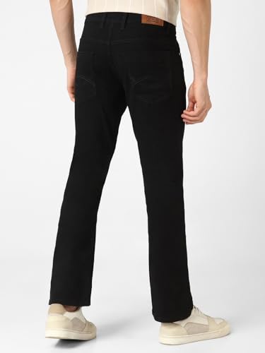 Image of Urbano Fashion Men's Stretch Fit Mid Rise Washed Bootcut Jeans Stretchable