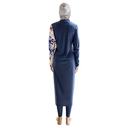 Muslim Swimsuits for Women Modest Islamic Arabic Swimwear Burkini Full Cover Hijab Top Pants Swimming Cap Bathing Suits3