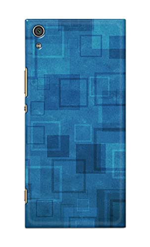 Image of Printed Hard Back Cover Case for Sony Xperia XA1 Ultra Back Cover (Plain Azure Blue) -702