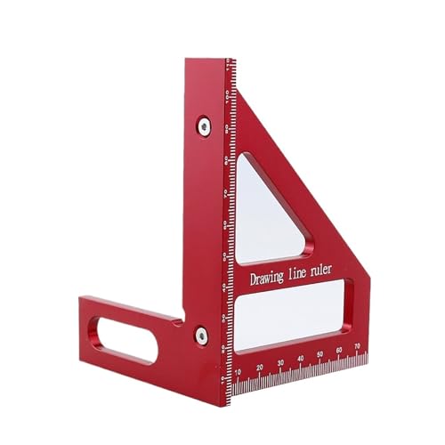 Aluminum Alloy Triangle Ruler 45°/90° Protractor Multi Angle Layout Measuring Tools