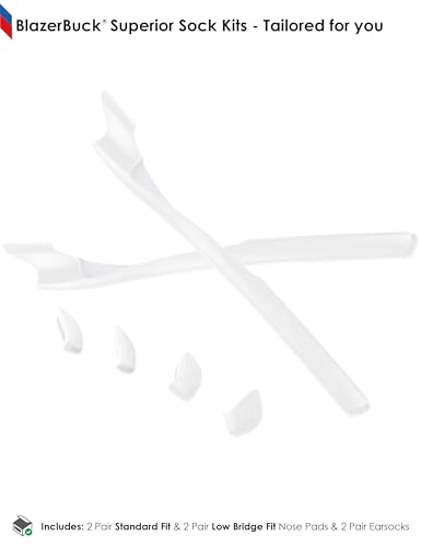 Image of BLAZERBUCK Replacement Sock Kits Earsocks & Nosepieces for Oakley Half Jacket 2.0 XL Sunglass
