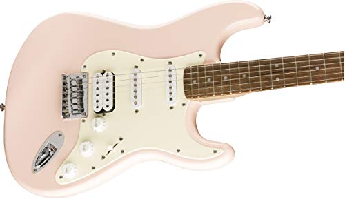 Fender Squier by Fender Bullet Stratocaster HSS Touche laurier Rose - Les Beatles, Paul McCartney, John Lennon, RIngo Starr, George Harrison Fender Squier by Fender Bullet Stratocaster HSS Touche laurier Rose – Image 4