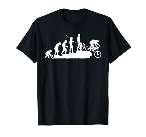Funny mountain biker Motivo MTB mostra l'evoluzione da scimmia a ciclista di mountain bike divertente regalo di mountain bike per tutti i mountain biker che amano andare in discesa in montagna con la loro bici.