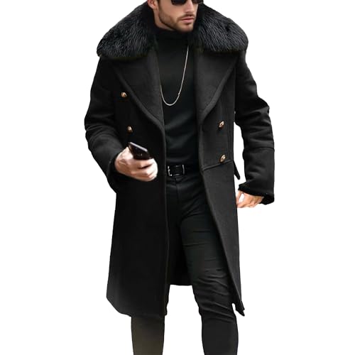 Caban long en laine homme parfait pour les trajets business du quotidien