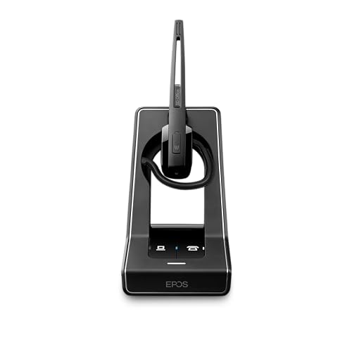 Image of Sennheiser SD Office ML (506009) - Single-Sided DECT Wireless Headset for Desk Phone and Skype for Business Connection, Noise-Cancelling Microphone, Multiple Wearing Styles (Black)