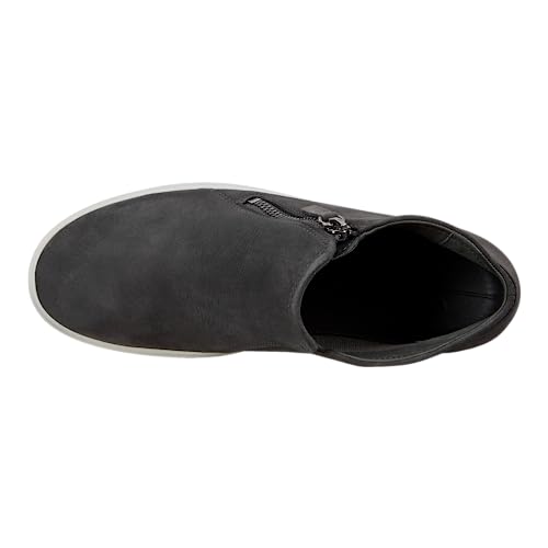 Ecco Women's Soft 7 Side Zip Bootie Sneaker Ankle Boot, Dark Shadow Nubuck, 6-6.5 #TOP4