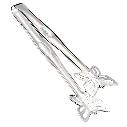GRIRIW Stainless Steel Food Serving Tongs Kitchen Utensils for Baking Desserts and Buffet Events for Charcuterie and Appetizers