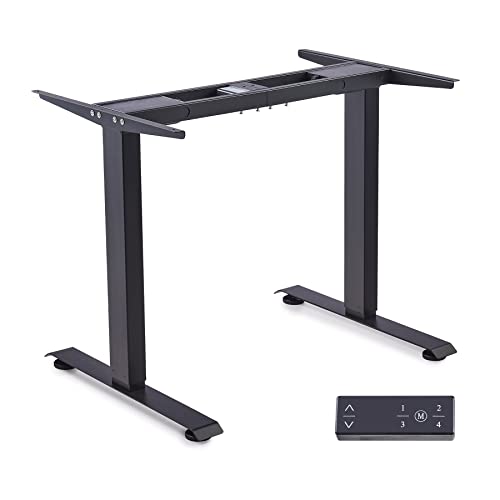CO-Z Soporte de Escritorio Eléctrico con Motor Doble Marco de Escritorio de 2 Etapas de Pie Ajustable en Altura de 70 a 118 cm Elevador Eléctrico para Escritorio con Configuraciones de Memoria Cover
