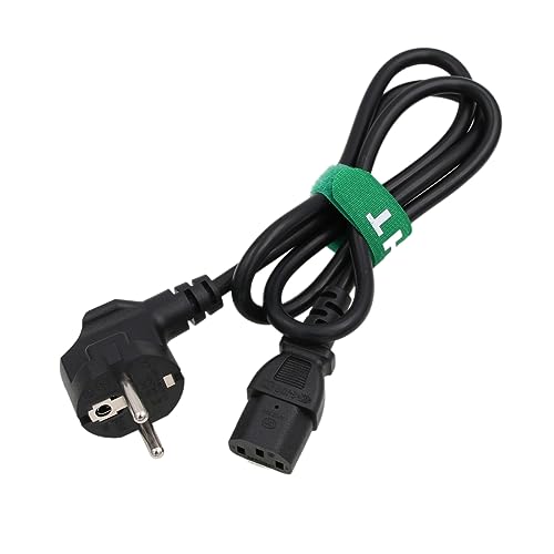 HangTon Netzkabel Euro Schuko Stecker CEE7/7 auf IEC320 C13 Buchse für Computer PC Monitor TV 3-Prong 3.28ft