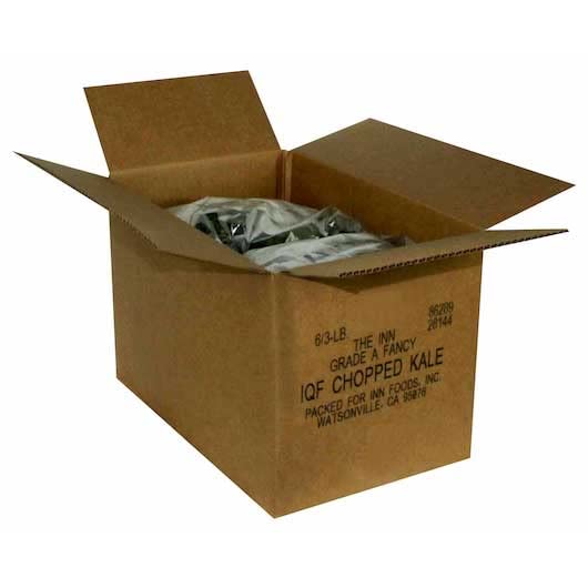 Savor Brands Individual Quick Frozen Chopped Kale, 3 Pound - 6 per case.
