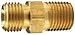 Dixon 1720608C 3/8" NPSM x 1/2" NPTF (Brass) Ball Seat to Male Pipe Adapter