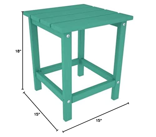Polywood Ect18Le Long Island 18" Side Table, Lemon #TOP5