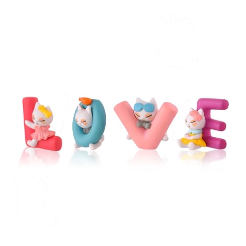 CraftVatika Valentine Gift for Girlfriend Boyfriend Love Miniature Adventure Showpiece Resin Love Cupid Miniature Valentines Day Gift for Husband Wife (4 Pcs, Multicolor) 7 31iS JR7hXL