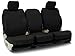 Coverking Genuine Leather Black, Front 50/50 Seats for 2017-2019 Toyota CH-R Models