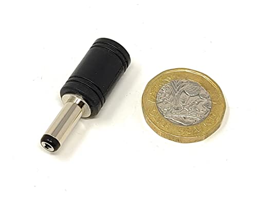 MainCore 5.5 X 2.1mm Socket to 3.5mm x 1.3mm Male Plug Jack DC Adapter Converter Joiner Female to Male, black - Image 4