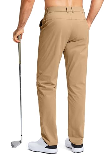 Image of Pudolla Men's Golf Pants Stretch Work Dress Comfy Pants 30 inch /32 inch /34 inch Lightweight Quick Dry Casual Slacks Trousers with Pockets