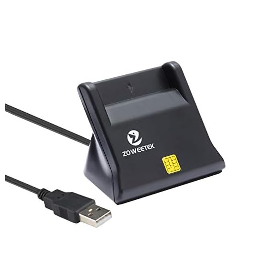 Zoweetek DOD Military USB Common Access CAC Smart Card Reader, Compatible with Windows, Mac OS and Linux