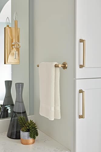 Image of Amerock Arrondi 9 inch Golden Champagne Towel Bar