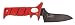 Bubba 4 Inch Shorty Offset Mini Chef's Knife with Non-Slip Grip Handle, Full Tang Stainless Steel Serrated Edge Blade, Lanyard Hole and Synthetic Sheath for Fishing and Cooking