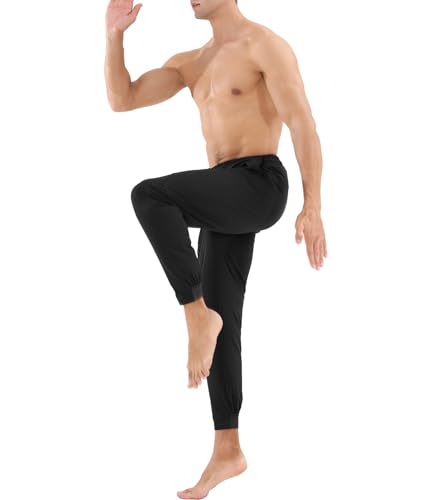 Surenow Mens Athletic Pants Lightweight Workout Joggers Multiple Pockets Gym Sweatpants Quick-Drying Tapered Fit Training4