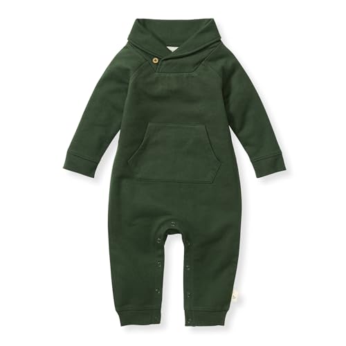 Image of Burt's Bees Baby Boys' 100% Organic One-Piece Long Sleeve Coverall