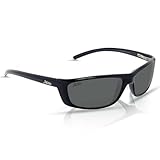 Hobie Cabo Polarized Sport Sunglasses,Shiny Black Frame/Grey Lens,one Size