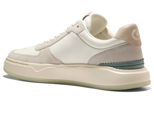 Image of Cole Haan Men's Grandpro Crossover Sneaker, Egret /Silver Lining, 7.5-W US