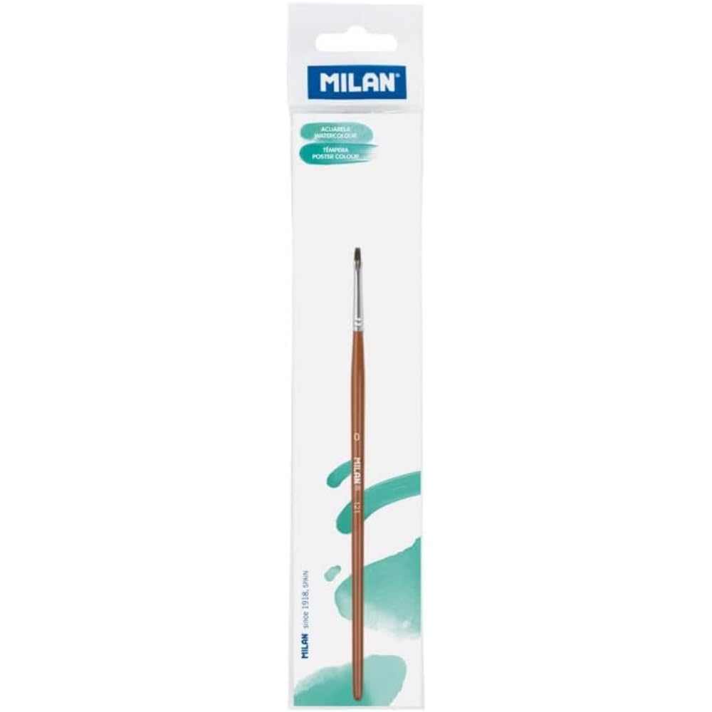 Flat School Brush Hanger Series 121 No. 0 MILAN®, Wood, nº 0